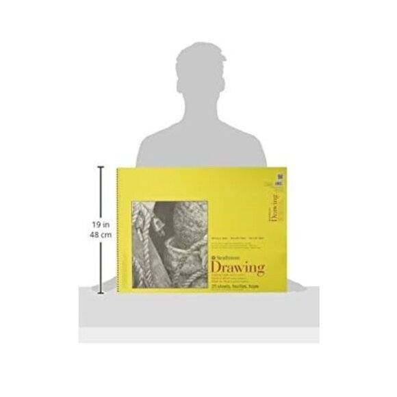 Strathmore Wire Drawing Pad 18"x24" 300 Series 25 Sheets Pen Ink - Picture 2 of 3